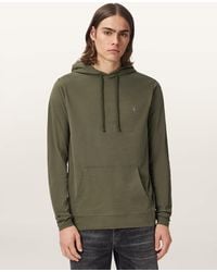 AllSaints - Brace Pullover Brushed Cotton Ramskull Hoodie - Lyst