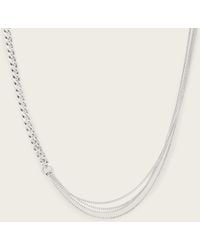 AllSaints - Fern Multi Chain Necklace - Lyst