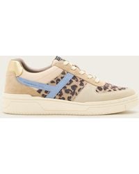AllSaints - Vix Low Top Round Toe Suede Trainers - Lyst