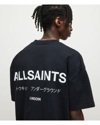 AllSaints Men's Underground Crew T-shirt - Black