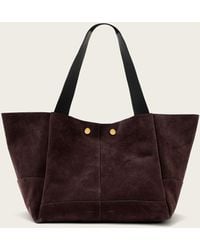 AllSaints - Rosalie Large Suede Tote Bag - Lyst