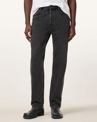 AllSaints - Reid Straight Fit Denim Jeans - Lyst