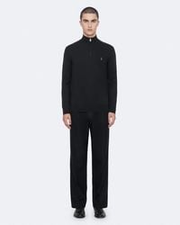 AllSaints - Kilburn Zip Funnel Neck Ramskull Jumper - Lyst