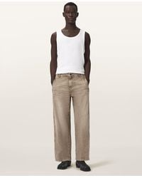 AllSaints - Raafi Barrel Leg Denim Jeans - Lyst
