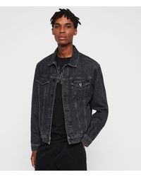 allsaints bering denim jacket