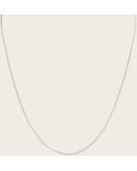 AllSaints - Axl Sterling Curb Extra Large Necklace - Lyst