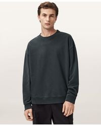 AllSaints - Milo Boxy Cotton Sweatshirt - Lyst