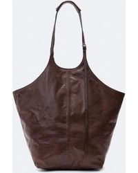 AllSaints - Siloh Leather Magazine Tote Bag - Lyst
