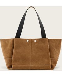 AllSaints - Rosalie Large Suede Tote Bag - Lyst