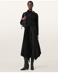 AllSaints - Jax 2-In-1 Roll Neck Maxi Dress - Lyst