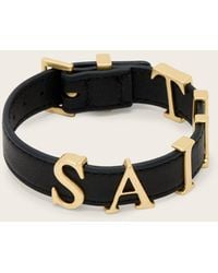 AllSaints - Esta Saint Leather Bracelet - Lyst