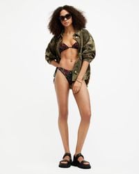 AllSaints - Jamilia Embellished Bikini Top, - Lyst