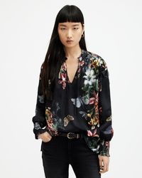 AllSaints - Maria Sanibel Floral Print Shirt, - Lyst