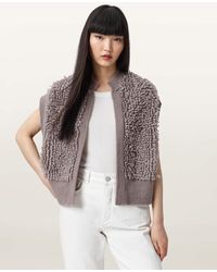 AllSaints - Elias Knitted Gilet - Lyst