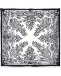 AllSaints - Avalon Printed Square Silk Scarf - Lyst