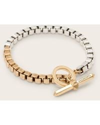 AllSaints - Box Two Tone Bracelet - Lyst