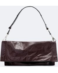 AllSaints - Lutece Fold Leather Shoulder Bag - Lyst