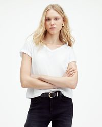 AllSaints - Anna V-neck Short Sleeve T-shirt - Lyst