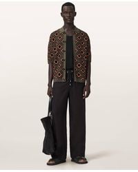 AllSaints - Morena Short Sleeve Collared Cardigan - Lyst