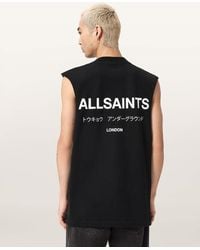 AllSaints - Underground Sleeveless Crew Neck T-Shirt - Lyst