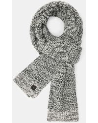 AllSaints - Clay Marl Two Tone Scarf - Lyst
