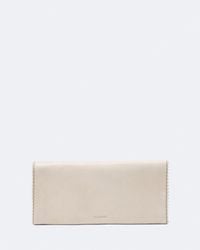 AllSaints - Siloh Pinked-Edge Leather Continental Wallet - Lyst