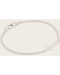 AllSaints - Gabe Cross Bracelet - Lyst