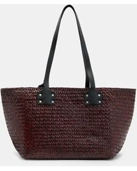 AllSaints - Mosley Straw Tote Bag, - Lyst