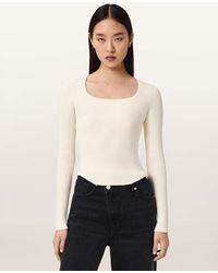 AllSaints - Cruz Hally Knitted Fitted Jumper - Lyst