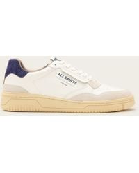 AllSaints - Regan Leather Low Top Trainers - Lyst