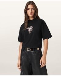 AllSaints - Eternal Etta Oversized T-Shirt - Lyst
