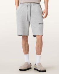 AllSaints - Relaxed Fit Organic Cotton Sweat Shorts - Lyst
