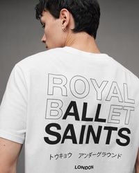 AllSaints - Jete Royal Ballet Logo Charity T-shirt, - Lyst
