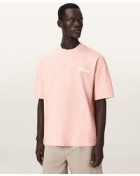 AllSaints - Odyssey Oversized Short Sleeve Crew T-Shirt - Lyst