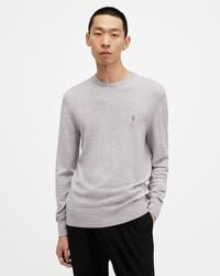 AllSaints - Mode Merino Crew Sweater - Lyst