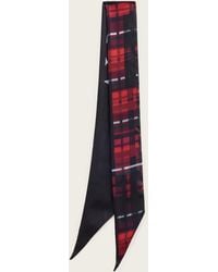 AllSaints - Indy Skinny Silk Scarf - Lyst