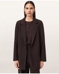AllSaints - Polyester/Viscose Aleida Lightweight Tri Blazer, /Us 2 - Lyst