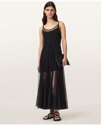 AllSaints - Harmonia Slim Fit 2-In-1 Dress - Lyst