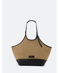 AllSaints - Siloh Oversized Canvas Tote Bag - Lyst