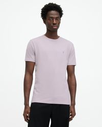 AllSaints - Brace Brushed Cotton Contrast T-shirt - Lyst