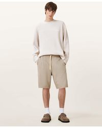 AllSaints - Helix Cotton Blend Sweat Shorts - Lyst
