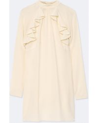 AllSaints - Clarisse Polka-Dot Silk Mini Dress - Lyst