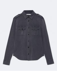 AllSaints - Foley Regular-Fit Military Shirt - Lyst