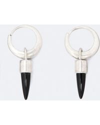 AllSaints - Cone Pendant Huggie Earrings - Lyst