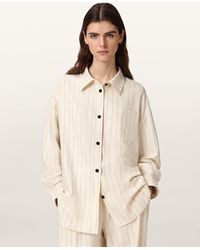 AllSaints - Olga Relaxed Fit Long Sleeve Shirt - Lyst