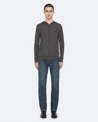 AllSaints - Mode Merino Zip Up Ramskull Hoodie,, Carter - Lyst