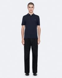 AllSaints - Mode Merino Short Sleeve Ramskull Polo Shirt - Lyst