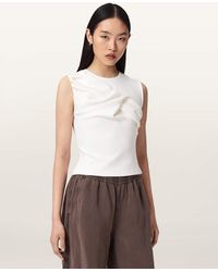 AllSaints - Nella Slim Fit Sleeveless Tank Top - Lyst