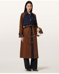 AllSaints - Cotton Dayly Trench Coat, /Us 2 - Lyst