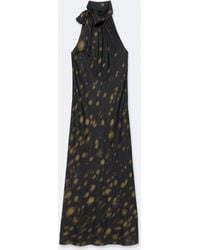 AllSaints - Beril Silk-Blend Maxi Dress - Lyst